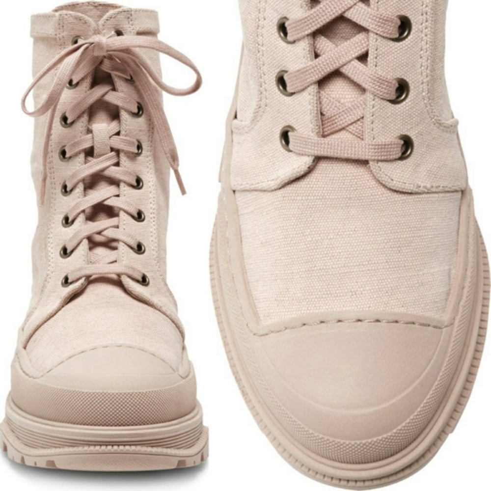 ⭐NWB⭐Free People - Camp Out Canvas Combat Boot size 39 - Picture 5 of 14